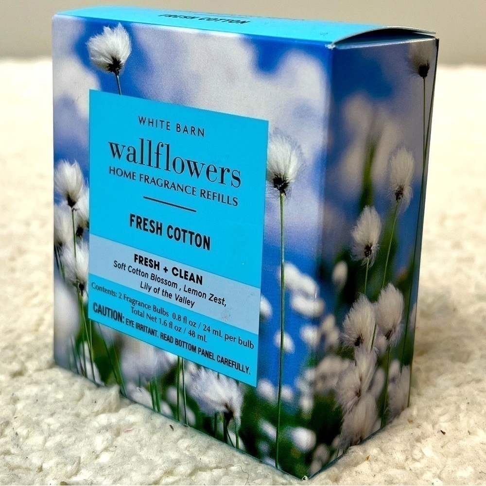 B&BW White Barn "Fresh Cotton" Wallflowers Home Fragrance Refills - Picture 2 of 7